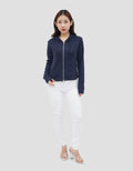 NEVADA RIB DOUBLE ZIPPER JAKET WANITA