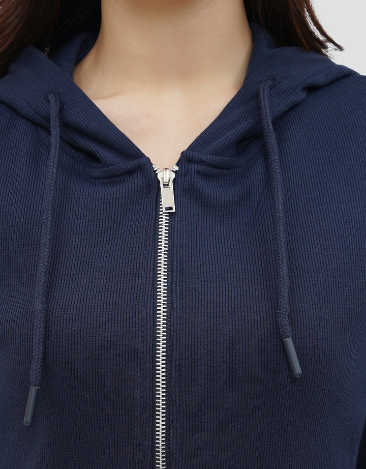 NEVADA RIB DOUBLE ZIPPER JAKET WANITA
