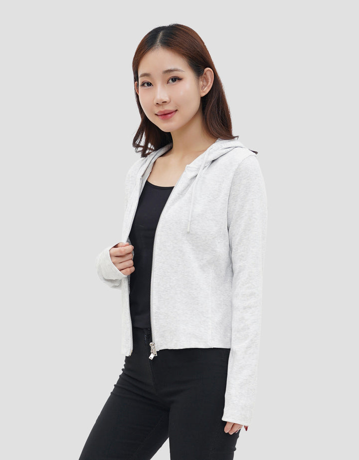 NEVADA RIB DOUBLE ZIPPER JAKET WANITA