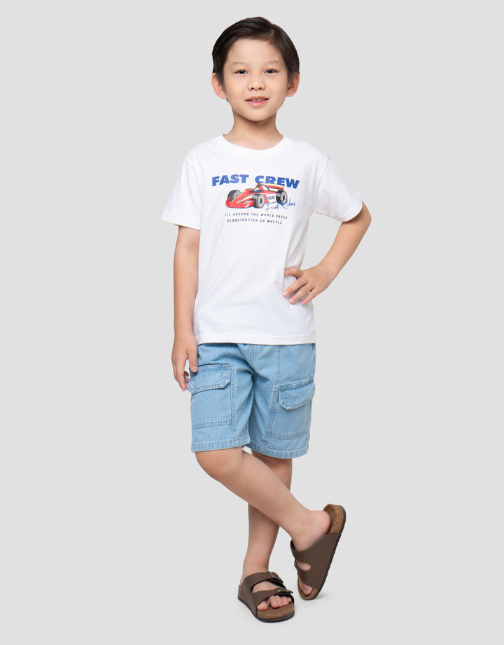 LITTLE M FAST CREW KAOS ANAK LAKI-LAKI