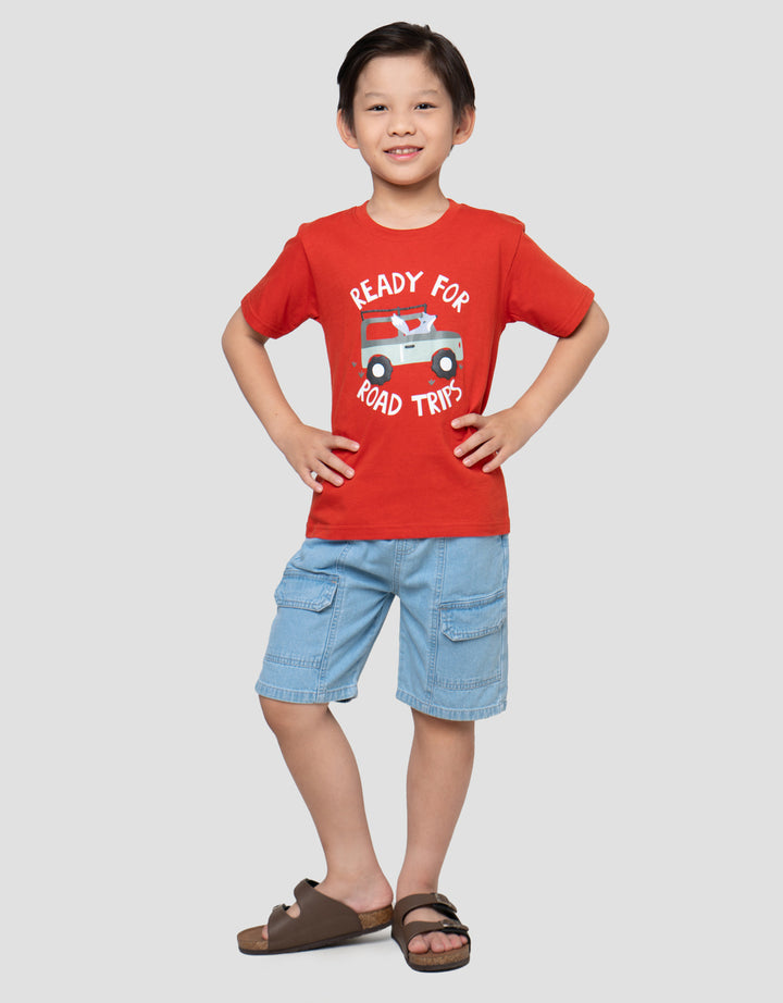 LITTLE M READY FOR ROAD TRIP KAOS ANAK LAKI-LAKI