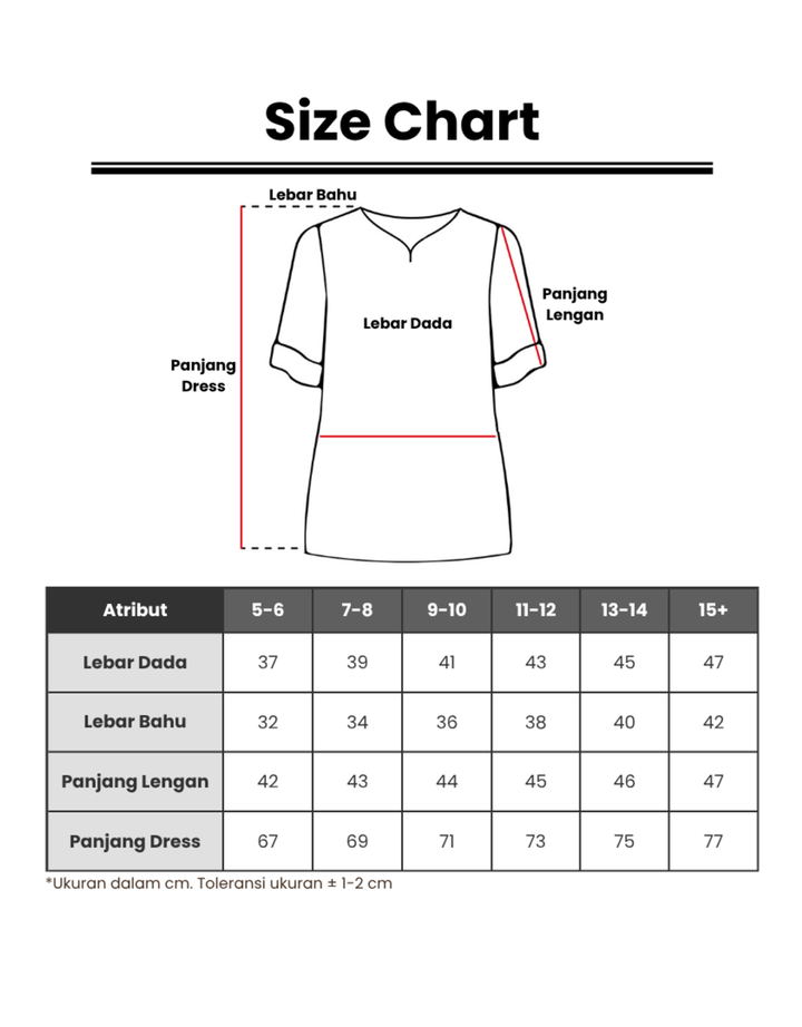 NEVADA MIDI DRESS ANAK PEREMPUAN