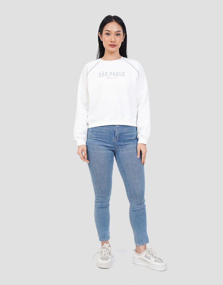 NEVADA FLEECE RAGLAN CUT SWEATER WANITA
