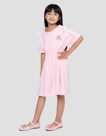 CHARACTER PAW PATROL LENGAN LIS PITA MIDI DRESS ANAK PEREMPUAN