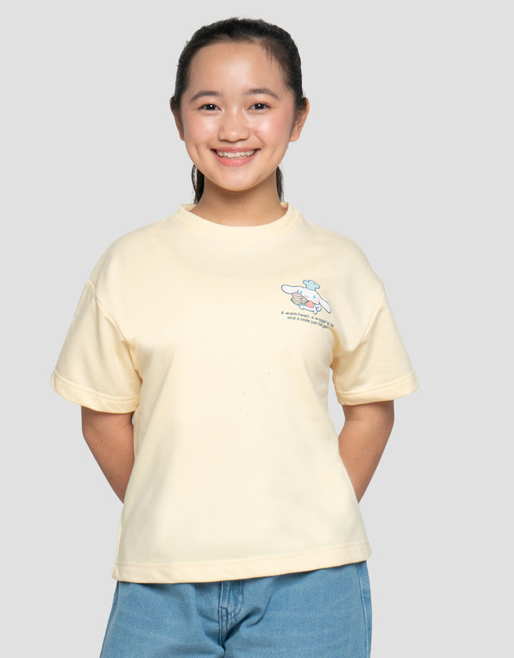 CHARACTER CINNAMOROLL PRINT KAOS ANAK PEREMPUAN