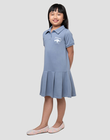 CHARACTER CINNAMOROLL PLEATS MIDI DRESS ANAK PEREMPUAN