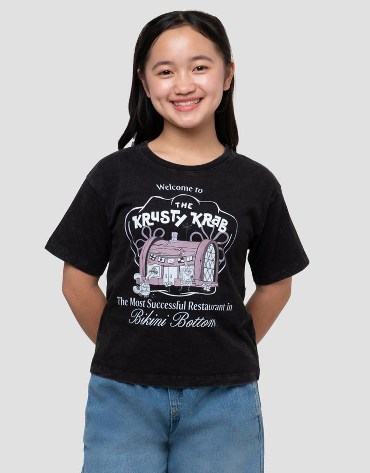 CHARACTER SPONGEBOB KRUSTY CRAB KAOS ANAK PEREMPUAN
