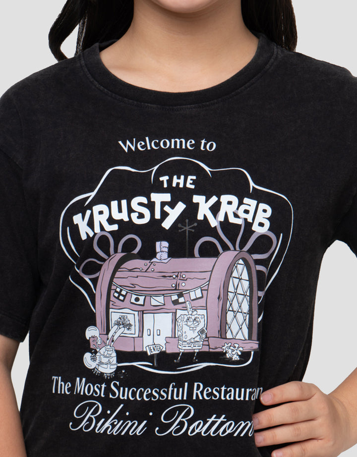 CHARACTER SPONGEBOB KRUSTY CRAB KAOS ANAK PEREMPUAN