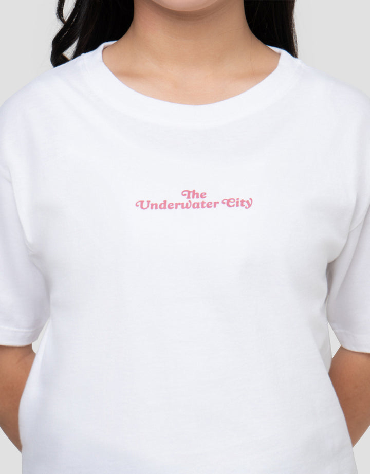 CHARACTER SPONGEBOB UNDERWATER CITY KAOS ANAK PEREMPUAN