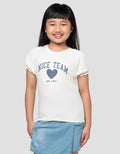LITTLE M NICE TEAM PRINT KAOS ANAK PEREMPUAN