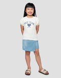 LITTLE M NICE TEAM PRINT KAOS ANAK PEREMPUAN