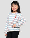LITTLE M STRIPE KAOS ANAK PEREMPUAN