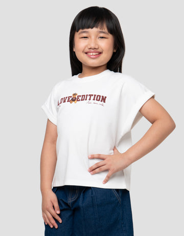 LITTLE M LOVE EDITION KAOS ANAK PEREMPUAN