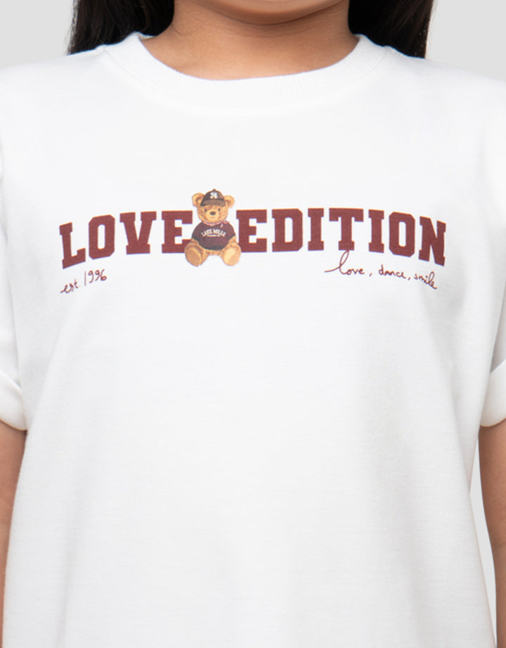 LITTLE M LOVE EDITION KAOS ANAK PEREMPUAN