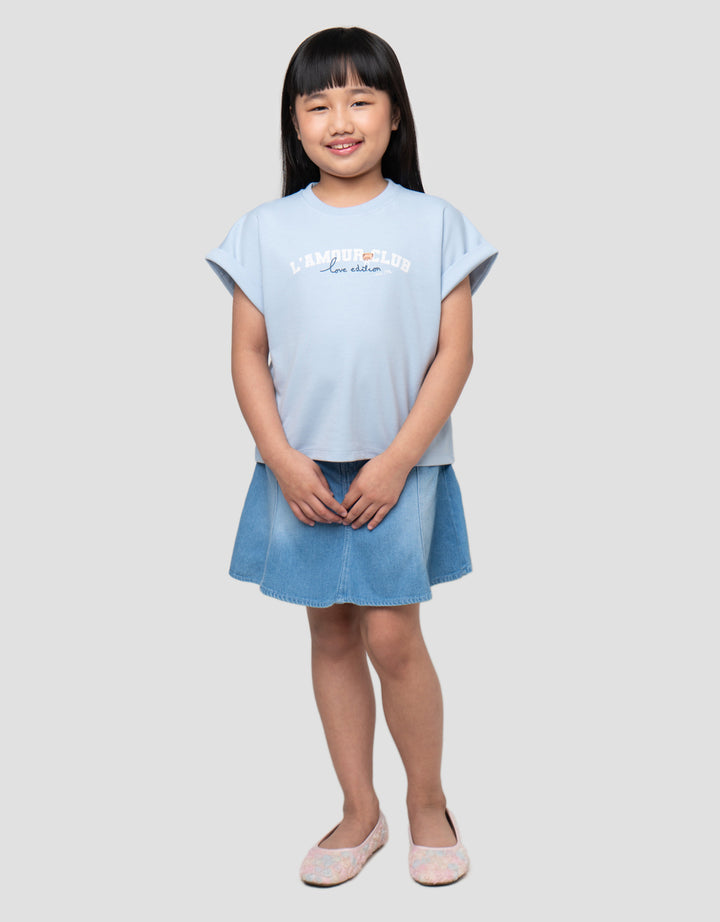 LITTLE M L AMOUR KAOS ANAK PEREMPUAN