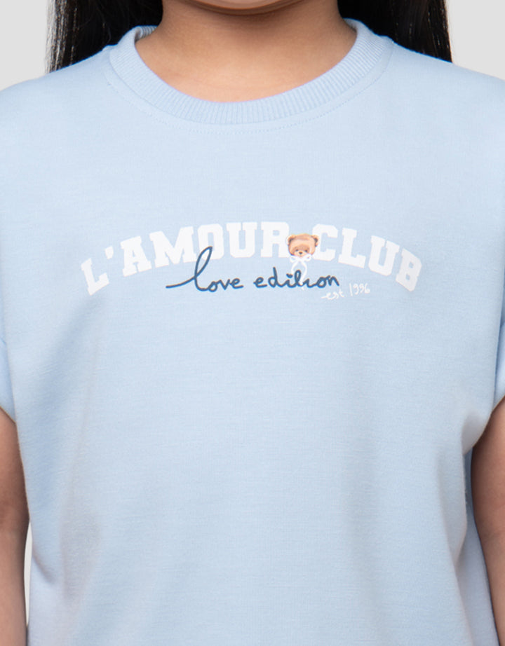 LITTLE M L AMOUR KAOS ANAK PEREMPUAN