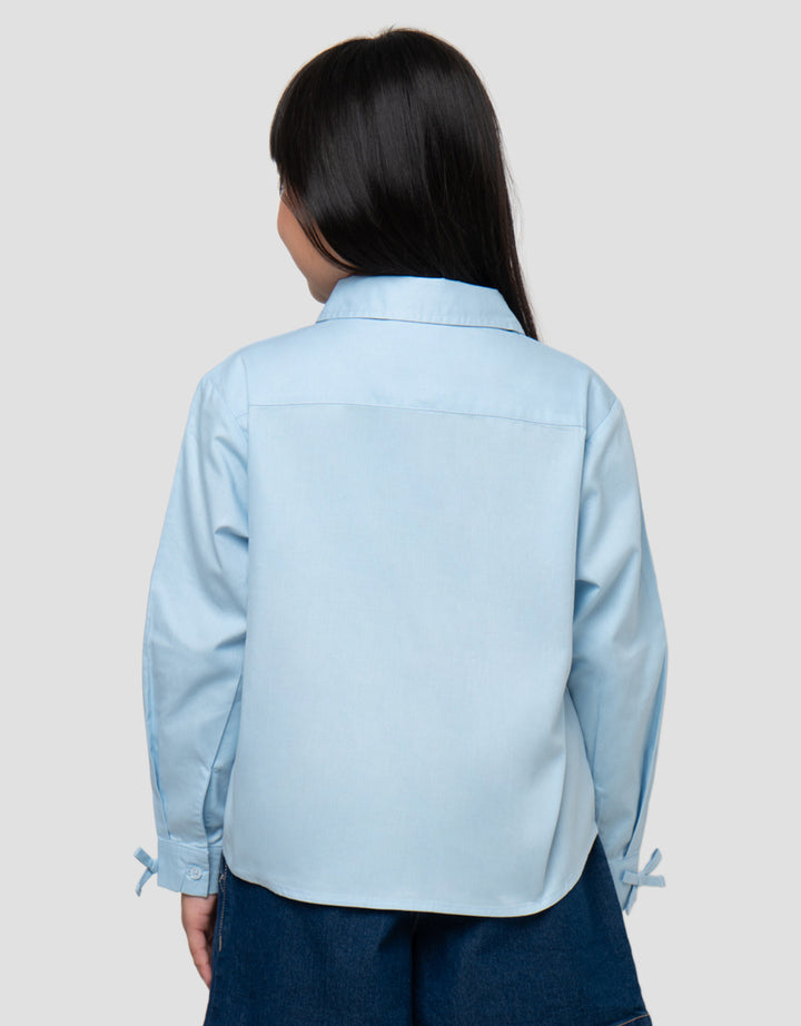 LITTLE M RUFFLE COLLAR KEMEJA ANAK PEREMPUAN