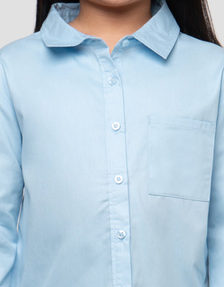 LITTLE M RUFFLE COLLAR KEMEJA ANAK PEREMPUAN