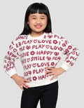 LITTLE M LOVE HAPPY SWEATER ANAK PEREMPUAN