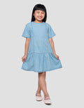 LITTLE M MIDI DRESS DENIM ANAK PEREMPUAN