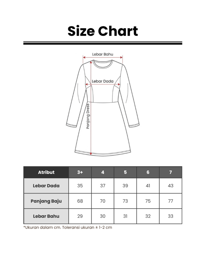 LITTLE M LOVE DRESS ANAK PEREMPUAN