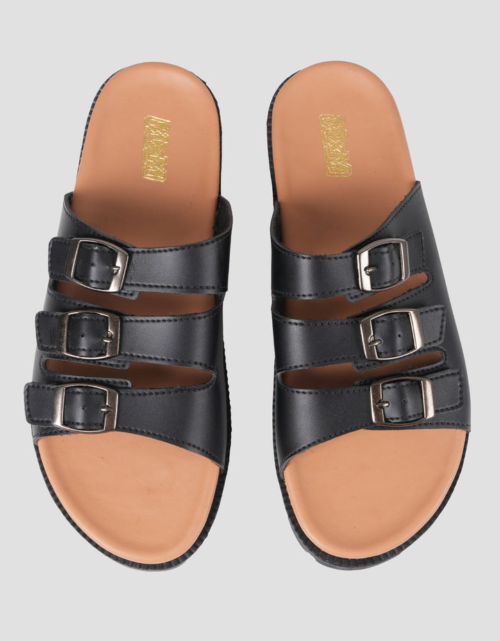 MXM THREE BUCKLE SANDAL SLIPPER SL04 WANITA