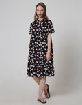 ST. YVES Short Sleeve Midi Dress Granny Bonnet