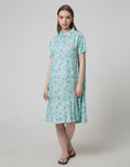 ST. YVES Short Sleeve Midi Dress Granny Bonnet