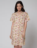 St. Yves Midi Dress Lengan Pendek Soft Lily