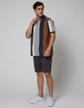 Cole Vertical Block Polo Shirt Men
