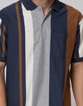 Cole Vertical Block Polo Shirt Men