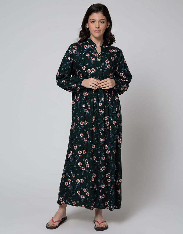 St. Yves Long Sleeve Maxi Dress Camelia Fall