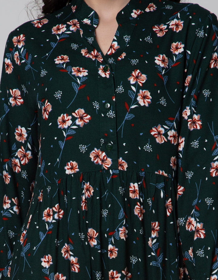 St. Yves Long Sleeve Maxi Dress Camelia Fall