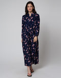 St. Yves Long Sleeve Maxi Dress Camelia Fall