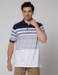 Cole Short Sleeve Polo Shirt Stripe Solid