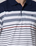 Cole Short Sleeve Polo Shirt Stripe Solid
