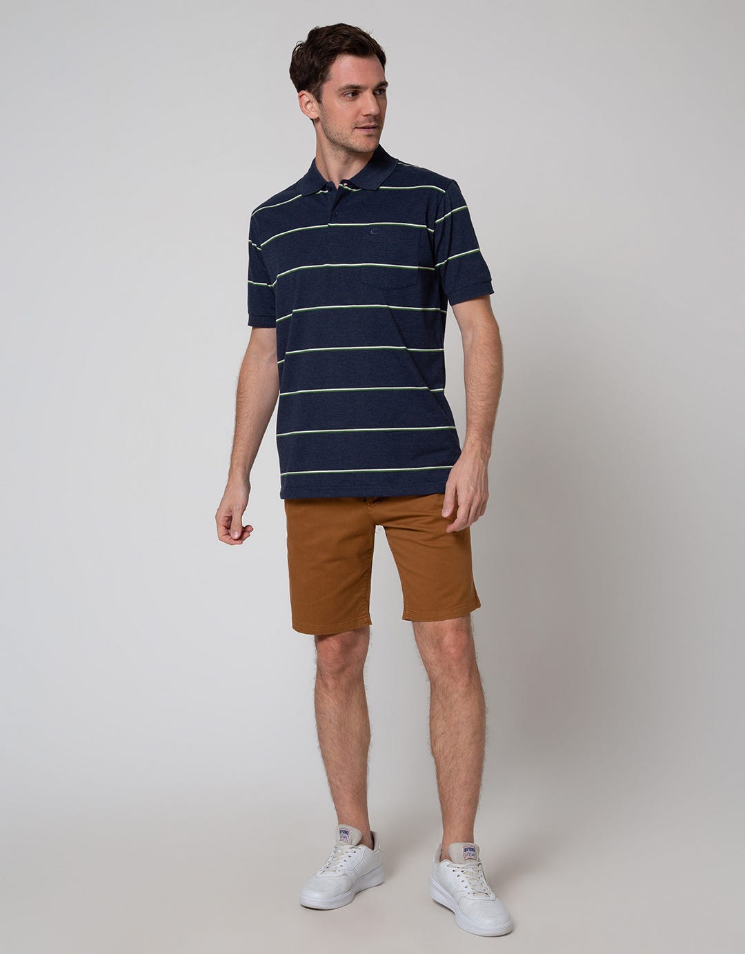 Cole Stripe Min Polo Shirt Pria