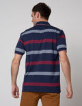 Cole Stripe Big Polo Shirt Pria