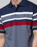 Cole Interlock Stripe Polo Shirt Men