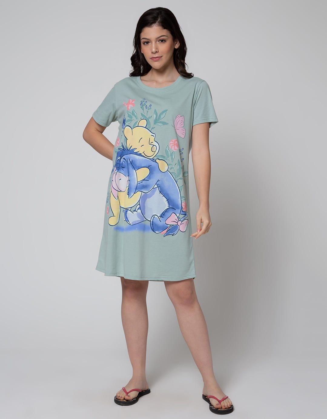 Disney Hug Eeyore Short Sleeve Midi Dress