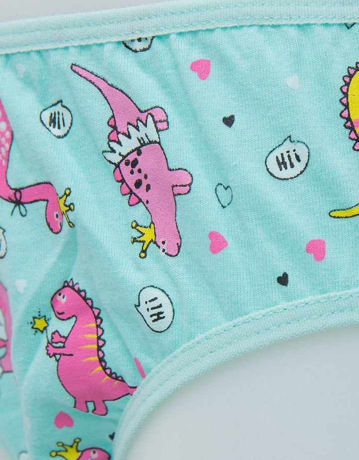 Kidz Too Brief Pack 3 Underwear Girls Dino Salur