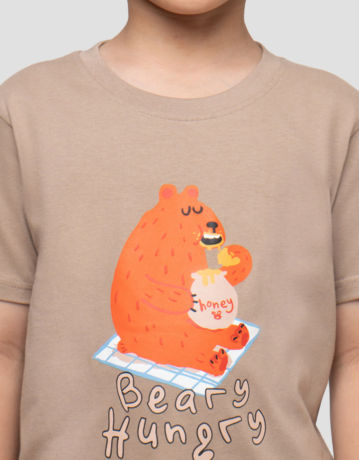 LITTLE M BEAR HUNGRY KAOS ANAK LAKI-LAKI