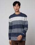 Cole Shoulder Interlock Stripe Sweater