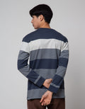 Cole Shoulder Interlock Stripe Sweater