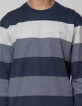 Cole Shoulder Interlock Stripe Sweater