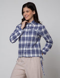 Nevada Kemeja Lengan Pendek Top Cotton Check