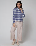 Nevada Kemeja Lengan Pendek Top Cotton Check