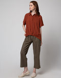 St. Yves Short Sleeve Blouse Top Baloon