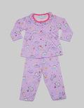 Pipiniko Top - Bottom Piyama Girls Full Print Rainbow Dino