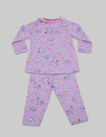 Pipiniko Top - Bottom Piyama Girls Full Print Rainbow Dino